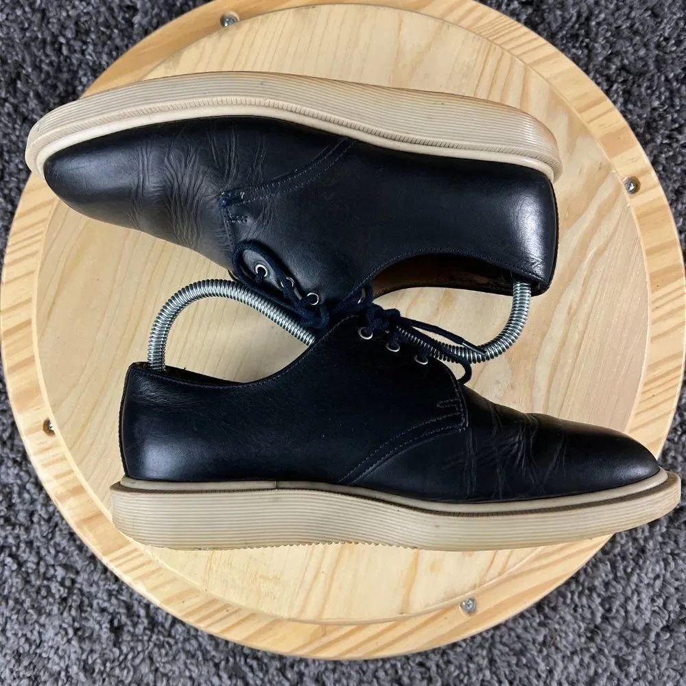 Dr Martens Derby Shoe Mens 6 UK 7 Black Leather Casual Lace Up Made in England
